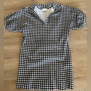Adrienne Charlotte Collared Dress in Gingham